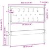 vidaXL Vzglavje Drugo Rjava in svetlo siva 90 cm Trdna borovina