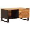 vidaXL Klubska miza Rjava 80 x 50 x 40 cm Masiven les manga