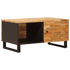 vidaXL Klubska miza Rjava 80 x 50 x 40 cm Masiven les manga