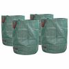 vidaXL Vrečke za odpadke v vrtu 4 pcs Zelena 66 x 66 x 83,5 cm