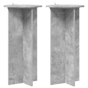vidaXL Stojalo za rastline 2 kos Betonsko siva 40 x 40 x 80 cm