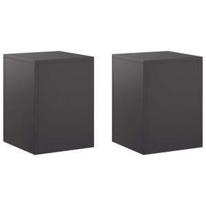 vidaXL Stojalo za rastline 2 pcs Črna 30 x 30 x 40 cm Jeklo