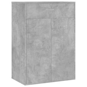 vidaXL Omara za čevlje betonsko siva 60x35x84 cm iverna plo&scaron;ča