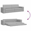 vidaXL Sofa postelja 200cm Oblačno siva blago