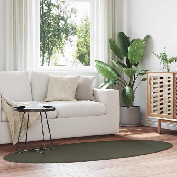 vidaXL Preproga HUARTE Go&scaron;ča zelena 100 x 200 cm 100% poliester