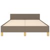 vidaXL Posteljni okvir brez vzmetnice taupe 120x200 cm blago
