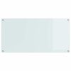 vidaXL Za&scaron;čita za kuhinjo Bela 120 x 60 cm kaljeno steklo