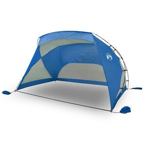 vidaXL &Scaron;otor za na plažo moder 274x178x170/148 cm 185T poliester