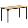 vidaXL Jedilna miza 140x70x76 cm robusten mangov les