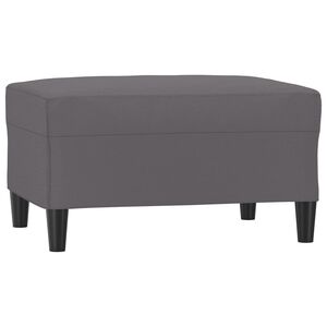 vidaXL Stolček za noge siv 70x55x41 cm umetno usnje