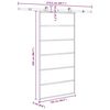 vidaXL Drsna vrata z opremo ESG steklo in aluminij 102x205 cm