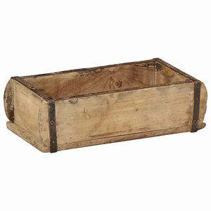 vidaXL Pladenj Rjava 30 x 15 x 9 cm Trdna obnovljena les