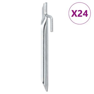 vidaXL Klini za &scaron;otor 24 kosov U oblika 17 cm &Oslash;20 mm pocinkano jeklo