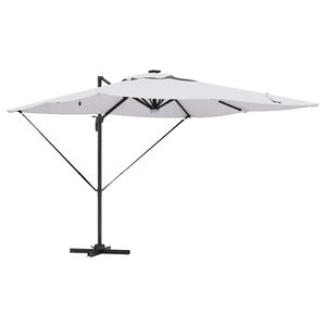 vidaXL Roma dežnik Bež 286 x 284 x 270 cm Aluminij in Poliester