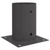 vidaXL Okrogla podlaga 12 pcs Antracit 15 x 15 x 15 cm Kovina