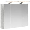 vidaXL Kopalni&scaron;ka ogledalna omara Betonsko siva 60 x 14,5 x 50 cm