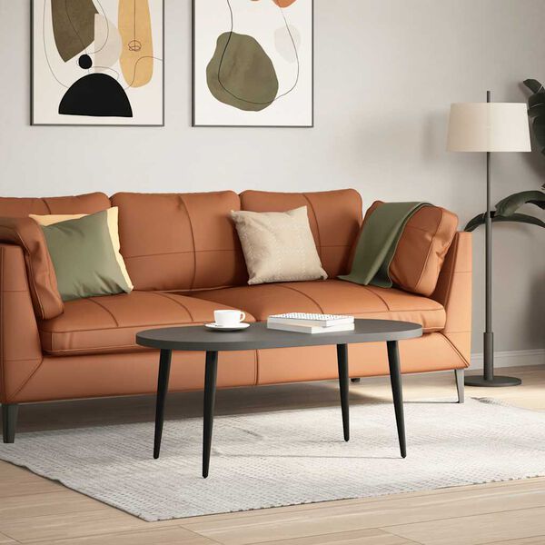 vidaXL Noge za klubsko mizico stožčaste oblike 4 kosi črne 42-43 cm jeklo