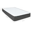 vidaXL Boxspring postelja temno sivo blago 160x200 cm