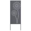 vidaXL Zaslon za zasebnost v vrtu Antracit 50 x 140 cm Mnogi jeklo