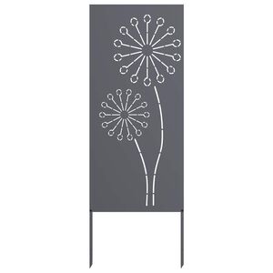 vidaXL Zaslon za zasebnost v vrtu Antracit 50 x 140 cm Mnogi jeklo