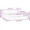 vidaXL Boxspring postelja z vzmetnicami črna 180x220 cm žamet