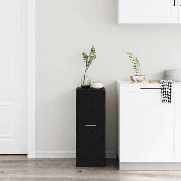 vidaXL Apotekarska omarica Črni hrast 30 x 41 x 77,5 cm