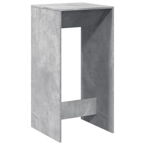 vidaXL Barska miza betonsko siva 51x50x103,5 cm inženirski les
