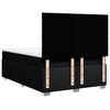 vidaXL Box spring postelja z vzmetnico črna 160x200 cm blago