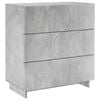vidaXL Komoda Betonsko siva 70 x 38 x 75 cm Konstruiran les