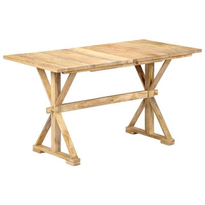 vidaXL Jedilna miza iz trdnega mangovega lesa 118x58x76 cm