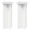 vidaXL Stojalo za rastline 2 pcs Bela visok sijaj 29,5 x 29,5 x 60 cm