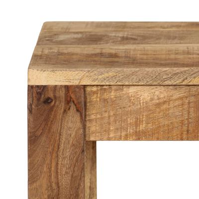 vidaXL Konzolna mizica iz trdnega mangovega lesa 118x35x76 cm