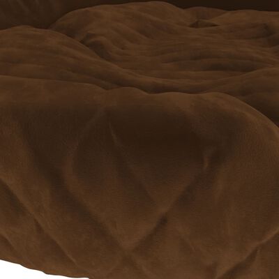 vidaXL Pasja postelja rjava 110x90x23 cm pliš