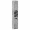 vidaXL Kopalni&scaron;ka omarica Concrete Grey 32x34x188,5 cm Inženirski les