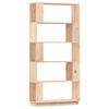 vidaXL Knjižna omara/pregrada 80x25x163,5 cm trdna borovina