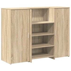 vidaXL Sprejemna miza sonoma hrast 135x50x103,5 cm inženirski les