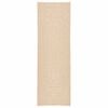 vidaXL Rug "ZIZUR" Bež 80x250 cm Juta videz Notranje in zunanje