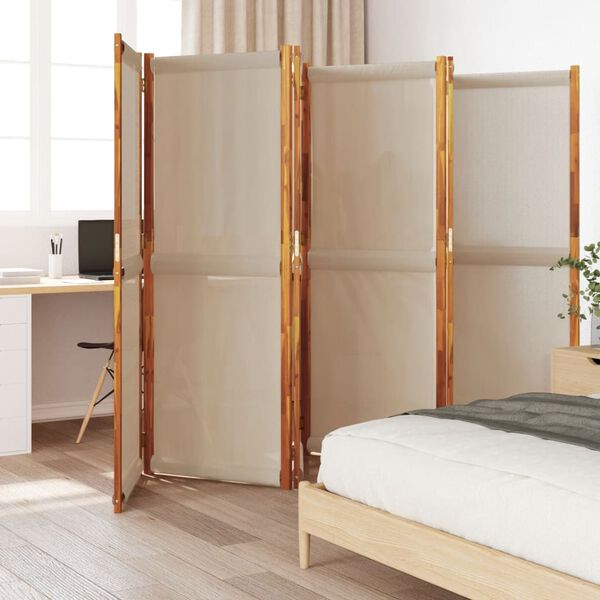 vidaXL Paravan 6-delni taupe 420x180 cm