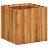 vidaXL Visoka greda 50x50x50 cm trden akacijev les