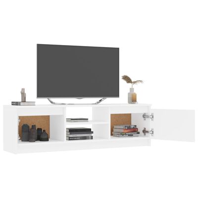 vidaXL TV omarica bela 120x30x35,5 cm iverna plošča