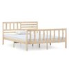 vidaXL Posteljni okvir 120x190 cm trden les