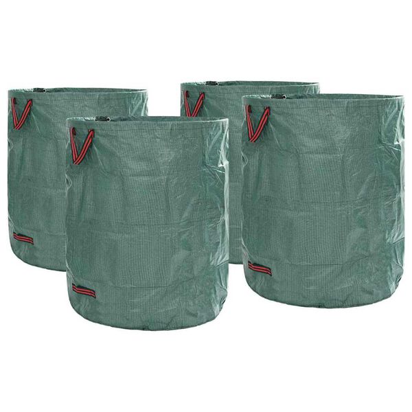 vidaXL Vrečke za odpadke v vrtu 4 pcs Zelena 79 x 79 x 99.5 cm