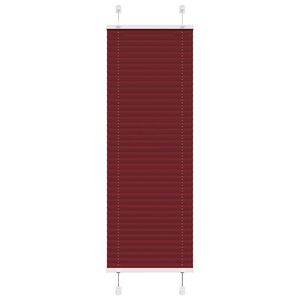 vidaXL Plisirana žaluzija bordo rdeča 45x100 cm &scaron;irina blaga 44,4 cm poliester