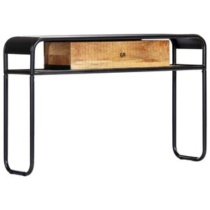 vidaXL Konzolna mizica 118x30x75 cm trden mangov les