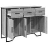 vidaXL Komoda siva sonoma 97x32,5x74,5 cm inženirski les