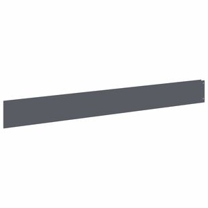 vidaXL Robovi trave 10 kos 100 x 12 cm Jeklo Antracit