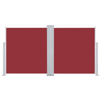 vidaXL Zložljiva stranska tenda 170x600 cm rdeča