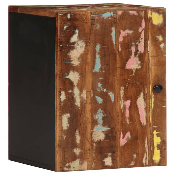 vidaXL Stenska kopalniška omarica 38x33x48 cm trden predelan les