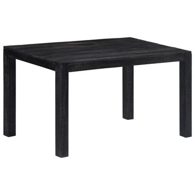 vidaXL Jedilna miza trden mangov les 140x80x76 cm črna