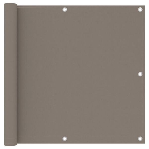 vidaXL Balkonsko platno taupe 90x500 cm oksford blago
